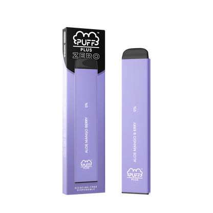 Puff Bar Plus Zero Nicotine Disposable Vape Aloe Mango Berry  