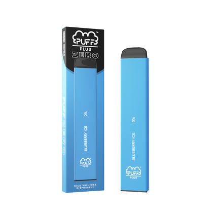 Puff Bar Plus Zero Nicotine Disposable Vape Blueberry Ice  