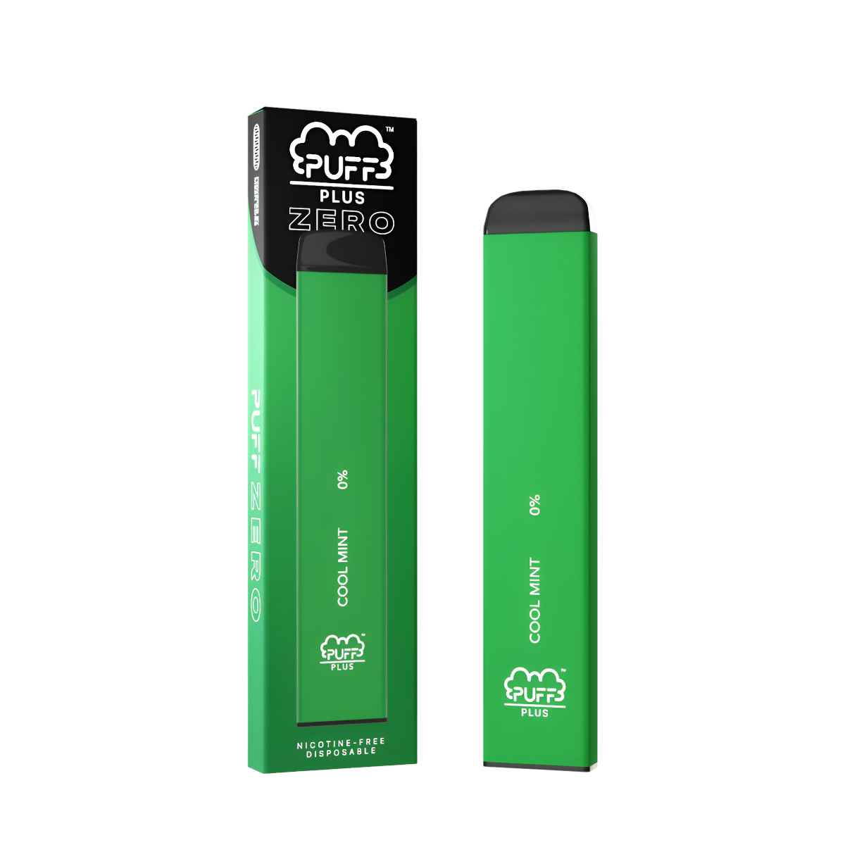 Puff Bar Plus Zero Nicotine Disposable Vape Cool Mint  