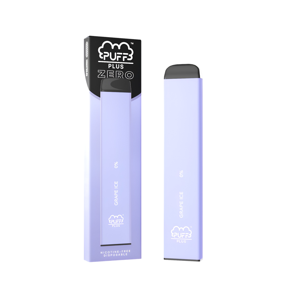 Puff Bar Plus Zero Nicotine Disposable Vape Grape Ice  