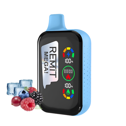 Remit Mega 18K Disposable Vape Frozen Mixed Berry Ice 50 Mg (5%) 