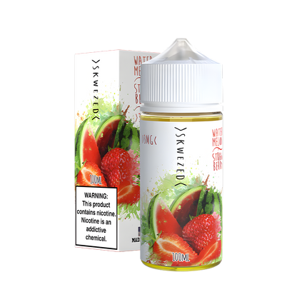 Skwezed freebase Vape juice 0 Mg Watermelon Strawberry 