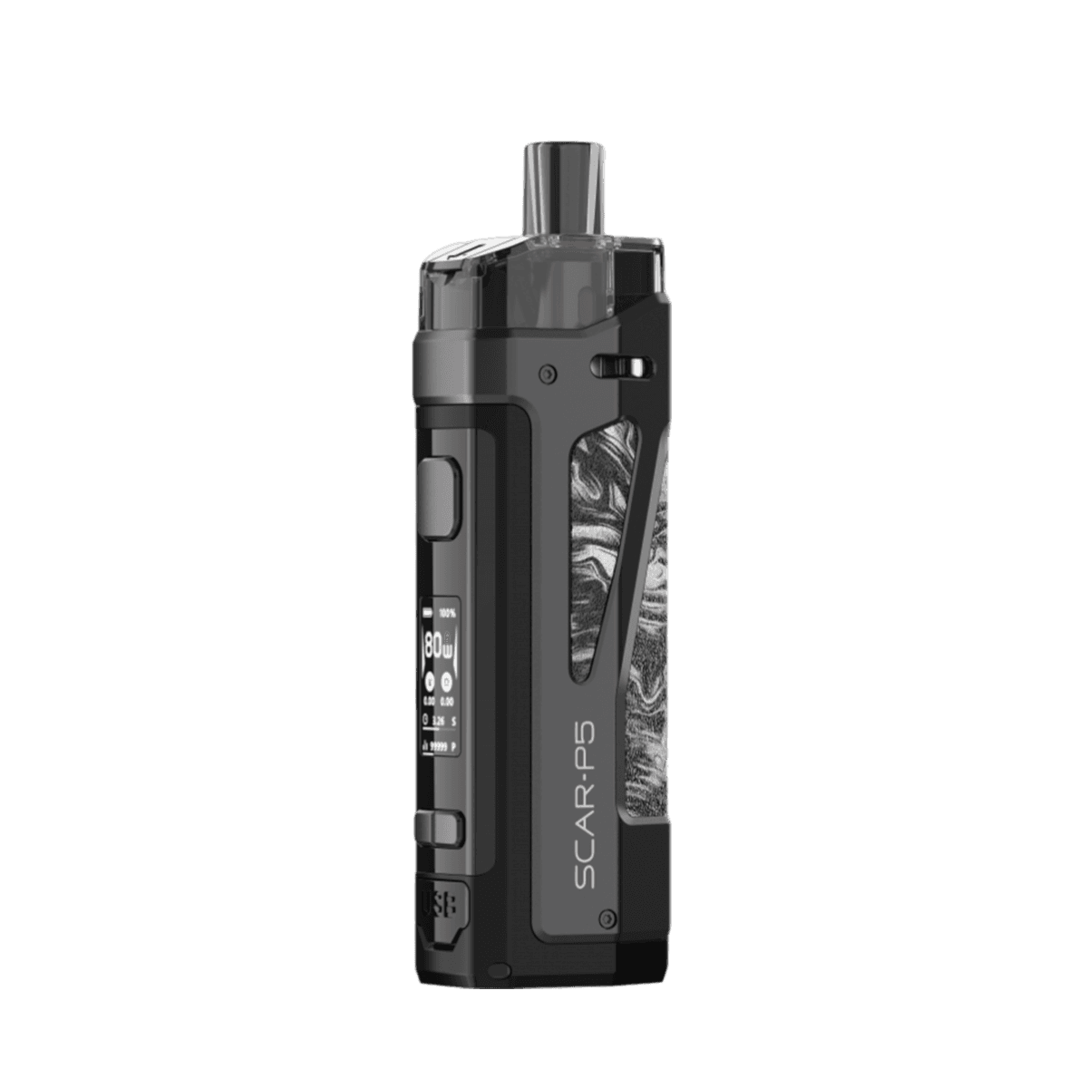 Smok Scar-P5 Pod-Mod Kit Fluid Black White  