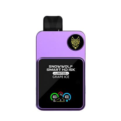 SnowWolf Smart HD 15K Limited Disposable Vape Grape Ice  