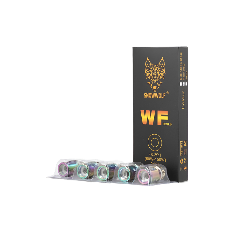 Snowwolf Wolf WF Replacement Coils WF (Rainbow) Coli - 0.2Ω  