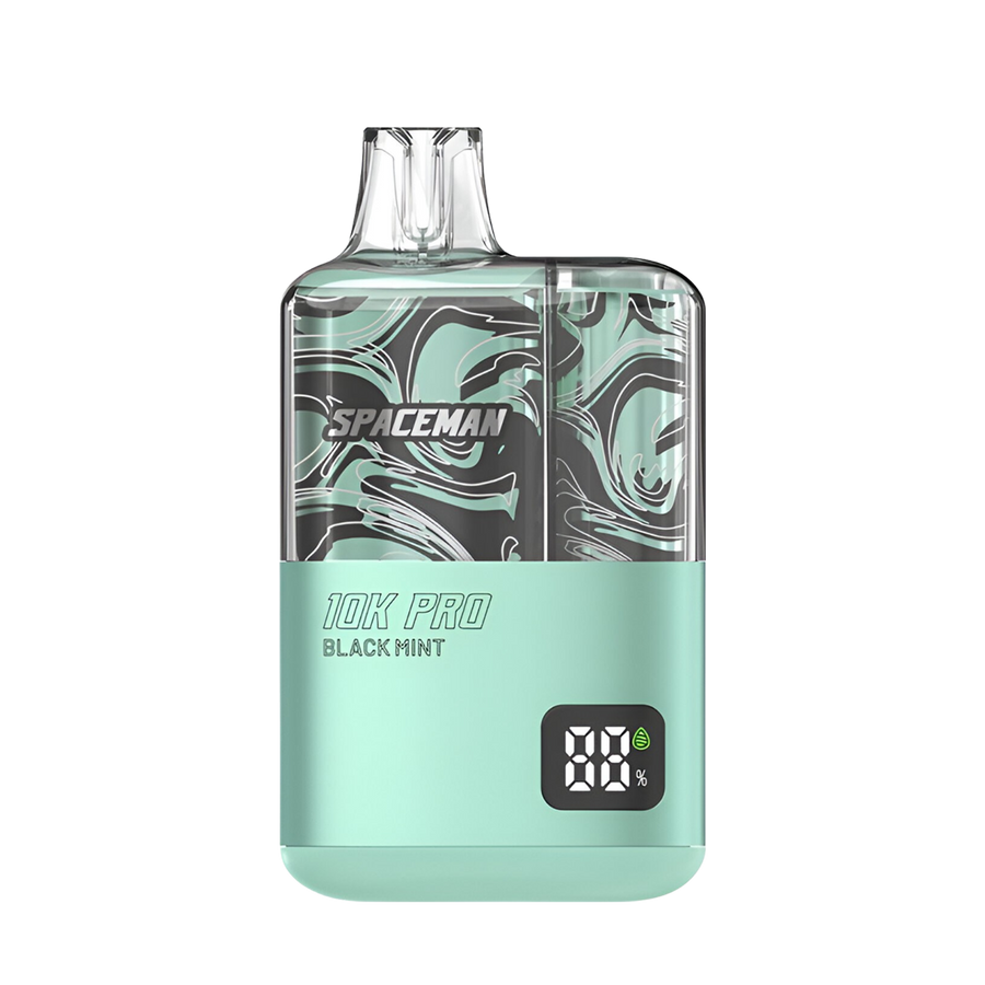 Spaceman 10k Pro Disposable Vape Black Mint  