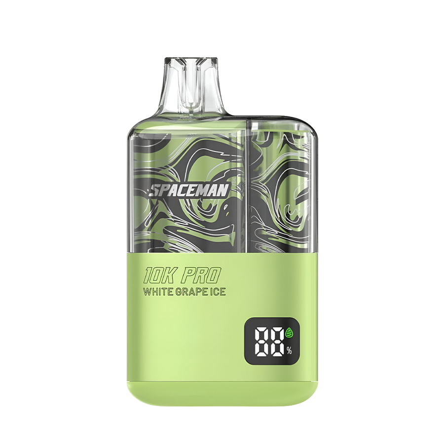 Spaceman 10k Pro Disposable Vape White Grape Ice  
