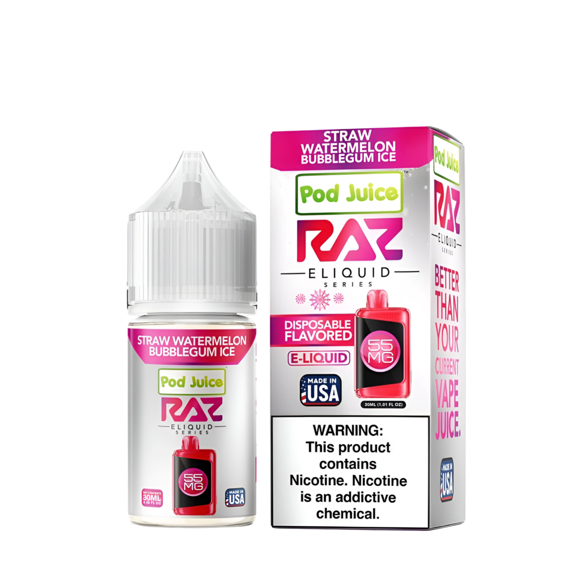 Pod Juice x Raz Salt Nicotine Vape Juice Pod Juice x Raz Salt Nicotine Vape Juice