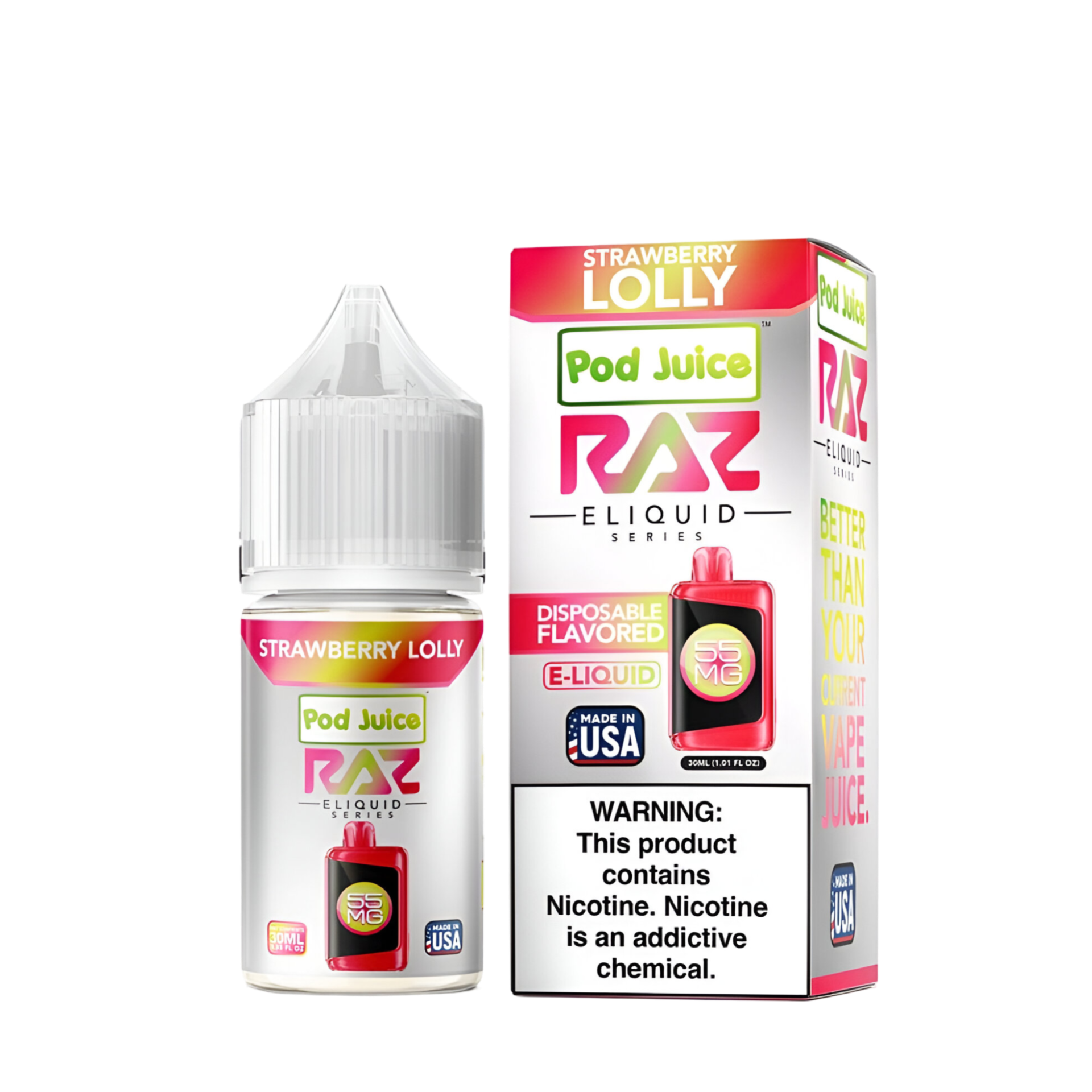 Pod Juice x Raz Salt Nicotine Vape Juice Pod Juice x Raz Salt Nicotine Vape Juice