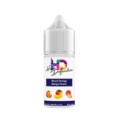 Suorin High Definition Salt Nicotine Vape Juice 45 Mg Blood Orange Mango Peach 