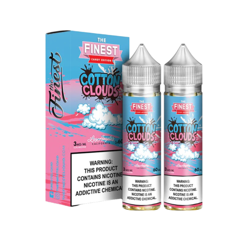 Finest Candy Edition Freebase Vape Juice 0 Mg Cotton Clouds 
