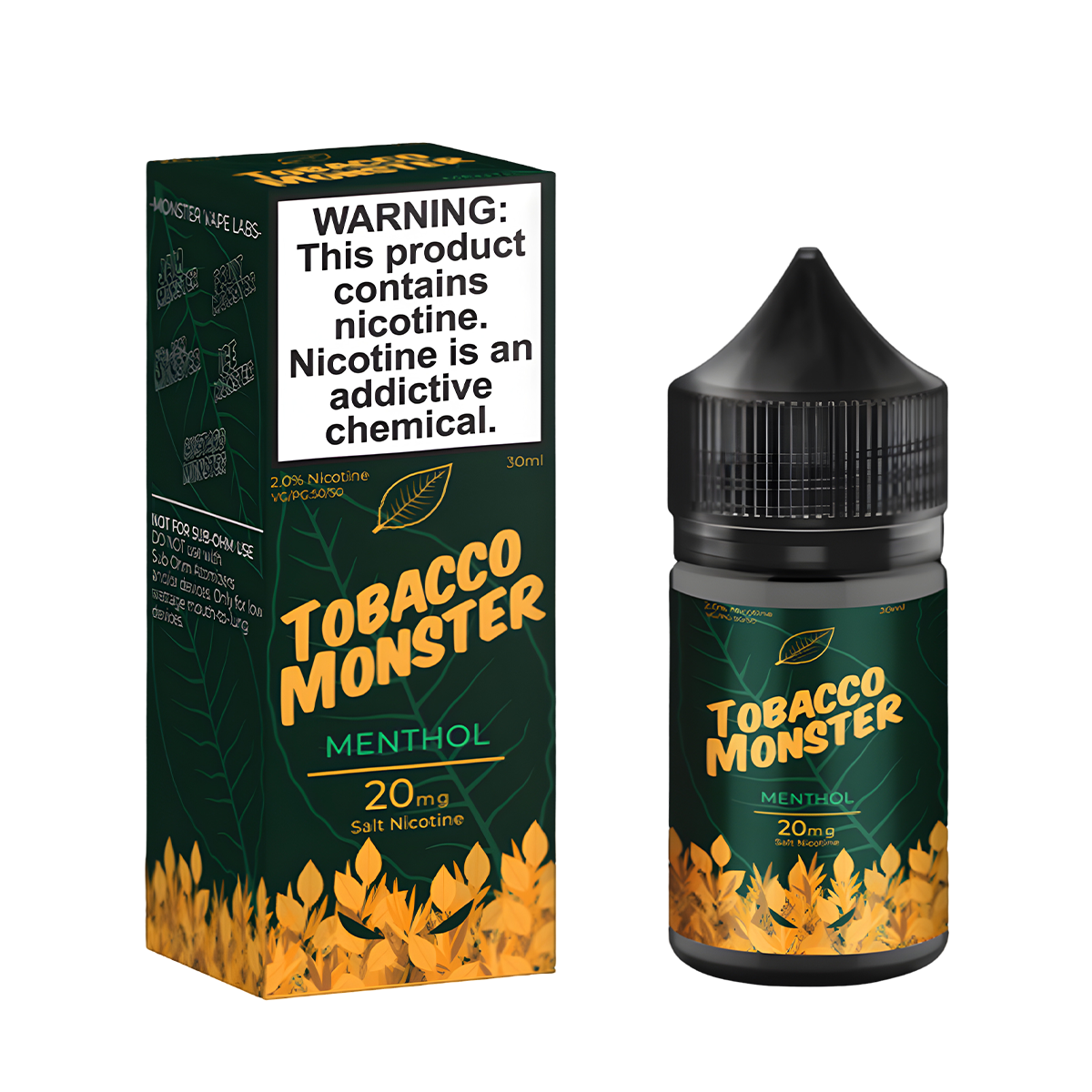 Tobacco Monster Salt Nicotine | 20 ~ 60 Mg Nic in 4 Flavors Tobacco Monster Salt Nicotine | 20 ~ 60 Mg Nic in 4 Flavors