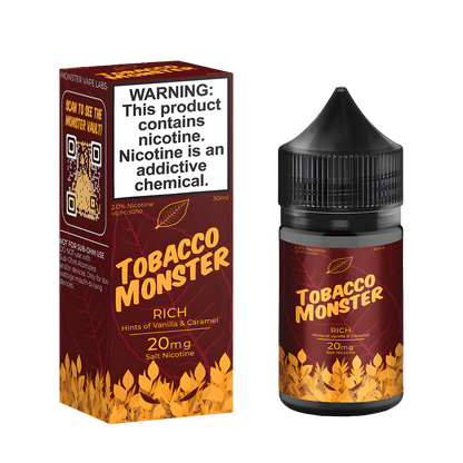 Tobacco Monster Salt Nicotine Vape Juice 20 Mg Rich Tobacco 