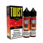 Twist eLiquid Freebase 120mL (2x60mL) Vape Juice 0 Mg Berry Amber (Strawberry Honey Graham)