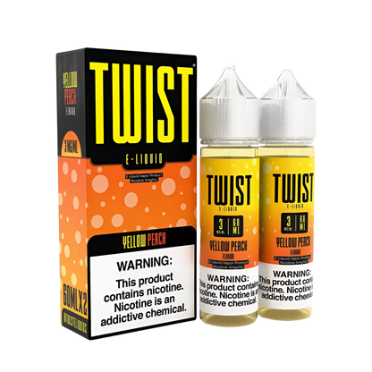 Twist eLiquid Freebase 120mL (2x60mL) Vape Juice 0 Mg Yellow Peach (Banana Oatmeal Cookie)