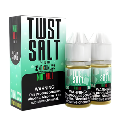 Twist eLiquid Nic Salt 60mL (2x30mL) Vape Juice 35 Mg Mint No.1
