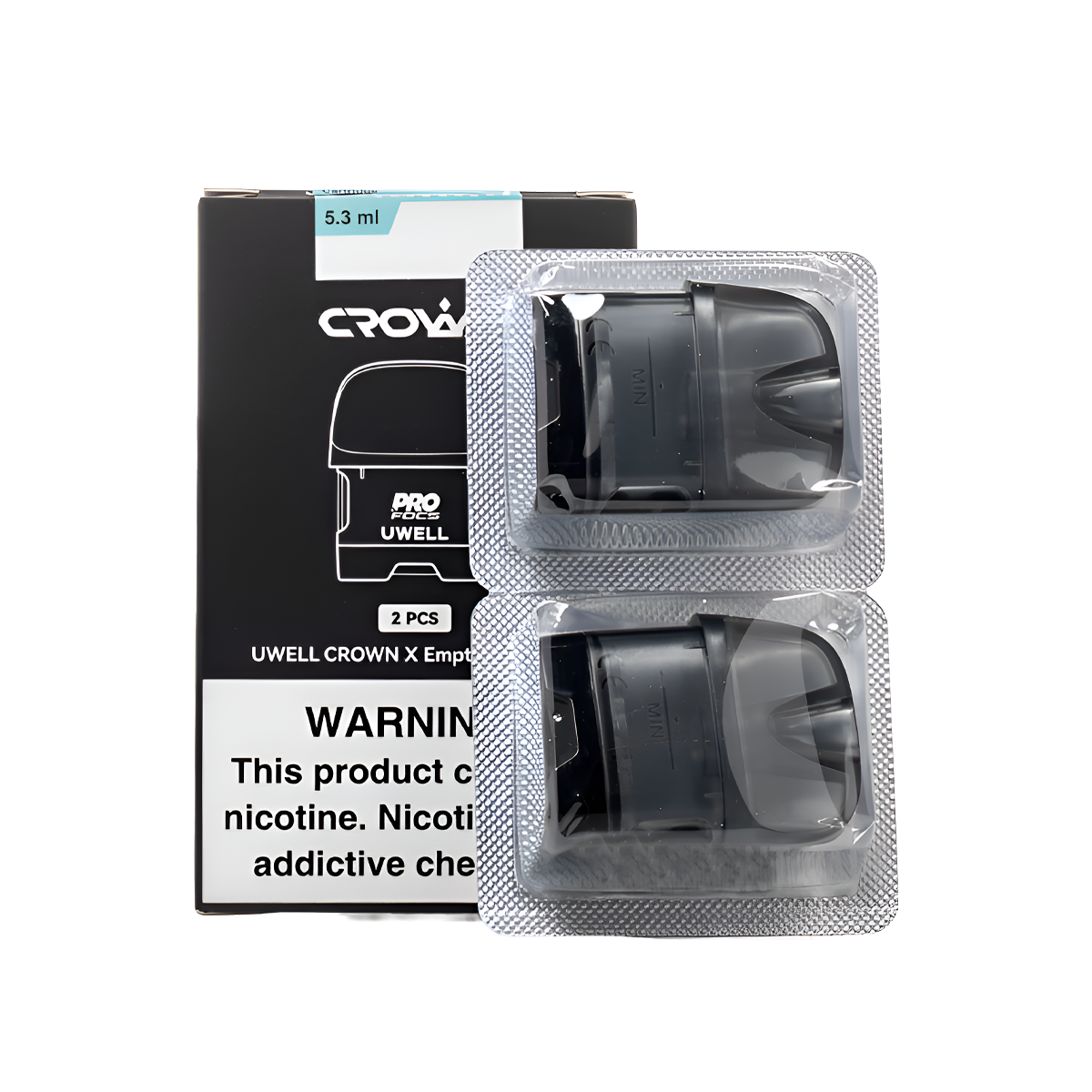 Uwell Crown X Empty Replacement Pod Cartridge Uwell Crown X Empty Replacement Pod Cartridge