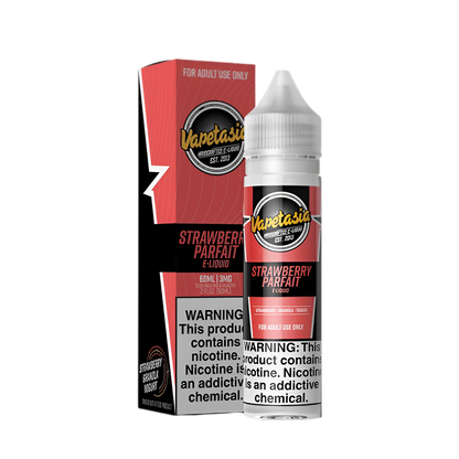 VapeTasia Freebase Vape Juice 60 Ml 0 Mg Strawberry Parfait