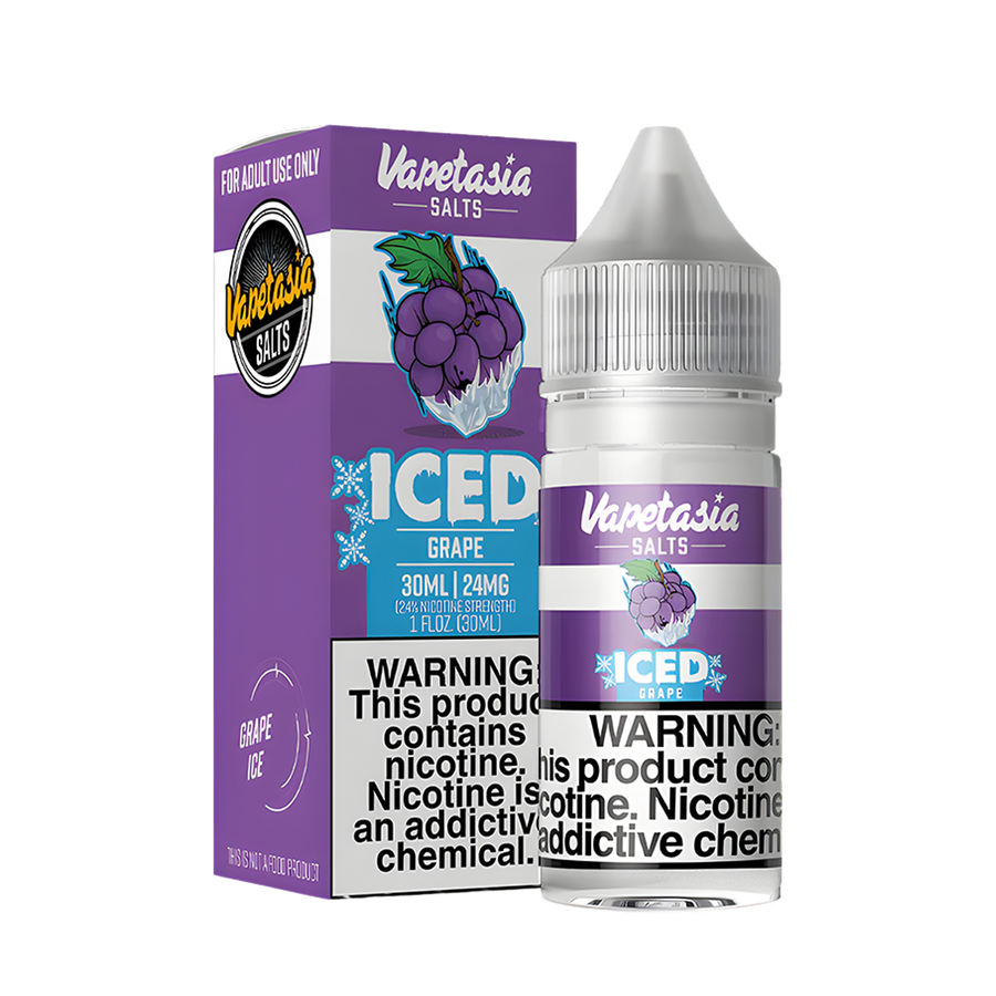 VapeTasia Killer Fruit Iced Salt Nicotine Vape Juice 24 Mg Iced Grape 