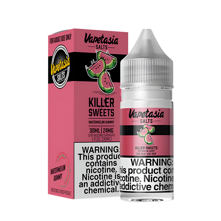 VapeTasia Killer Sweets Salt Nicotine Vape Juice 24 Mg Watermelon Gummy 