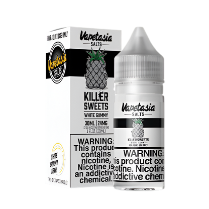 VapeTasia Killer Sweets Salt Nicotine Vape Juice 24 Mg 30 Ml White Gummy