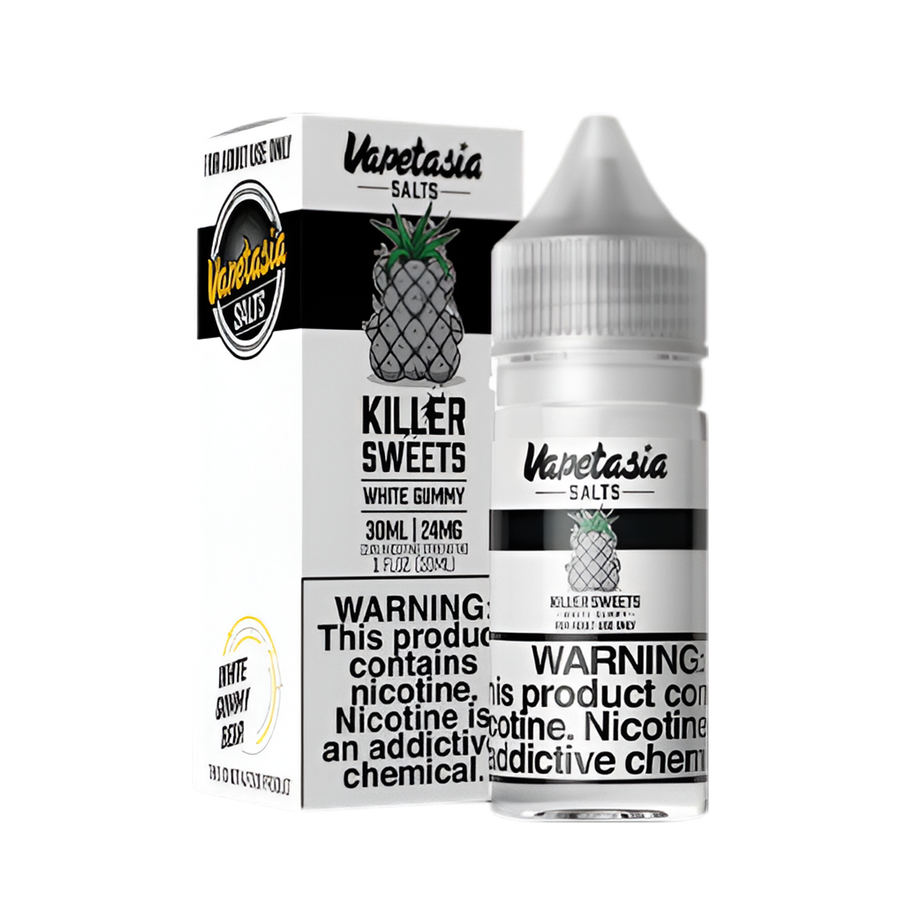VapeTasia Killer Sweets Salt Nicotine Vape Juice 24 Mg White Gummy 