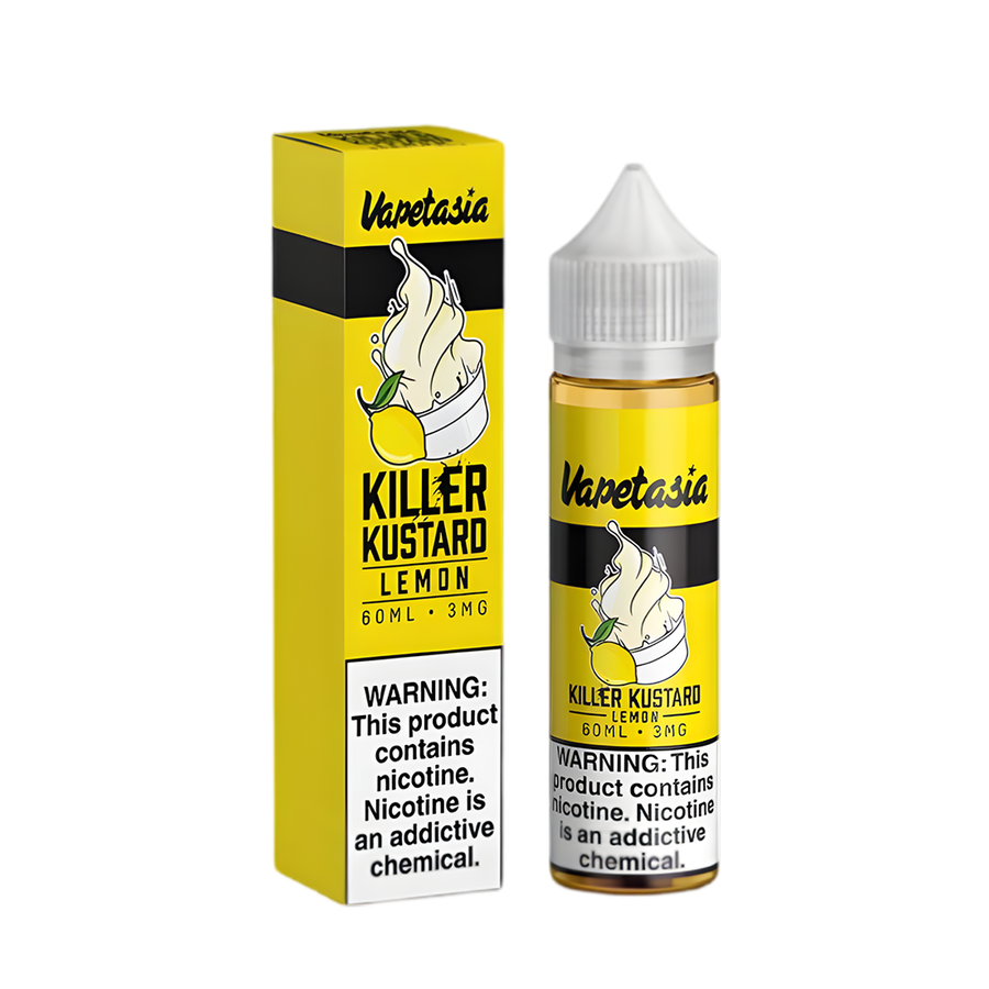 VapeTasia Killer Kustard Freebase Vape Juice 6 Mg Lemon 