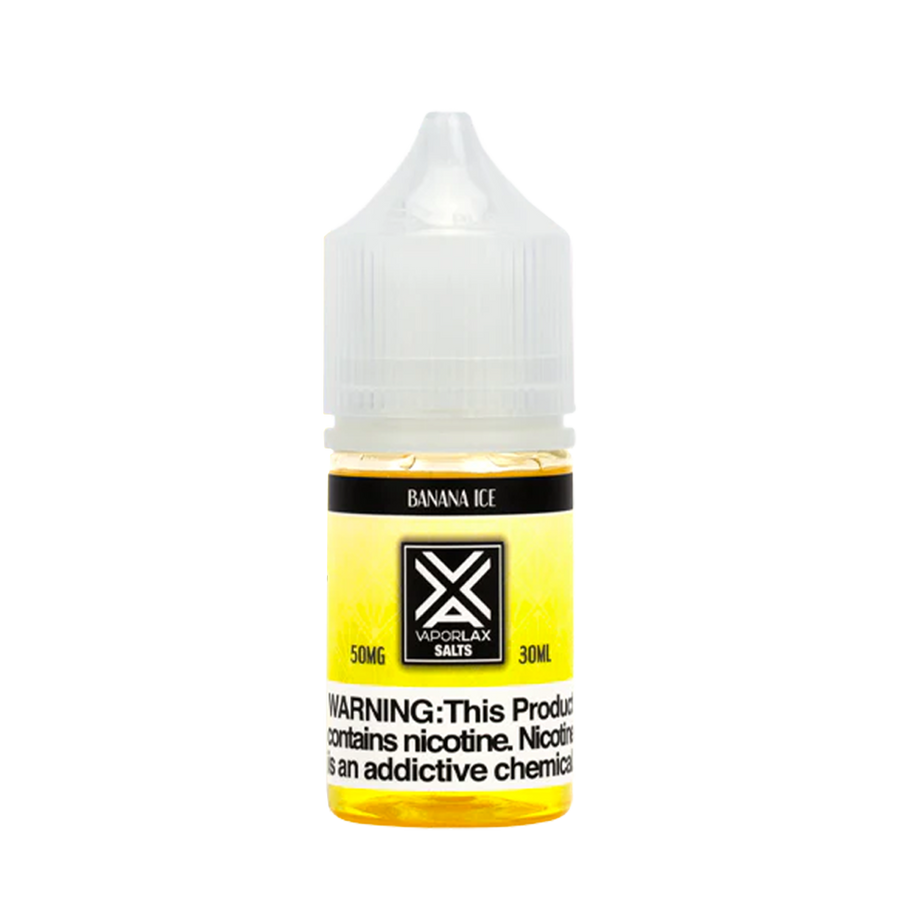 Vaporlax Salt Nicotine Vape Juice 50 Mg Banana Ice 
