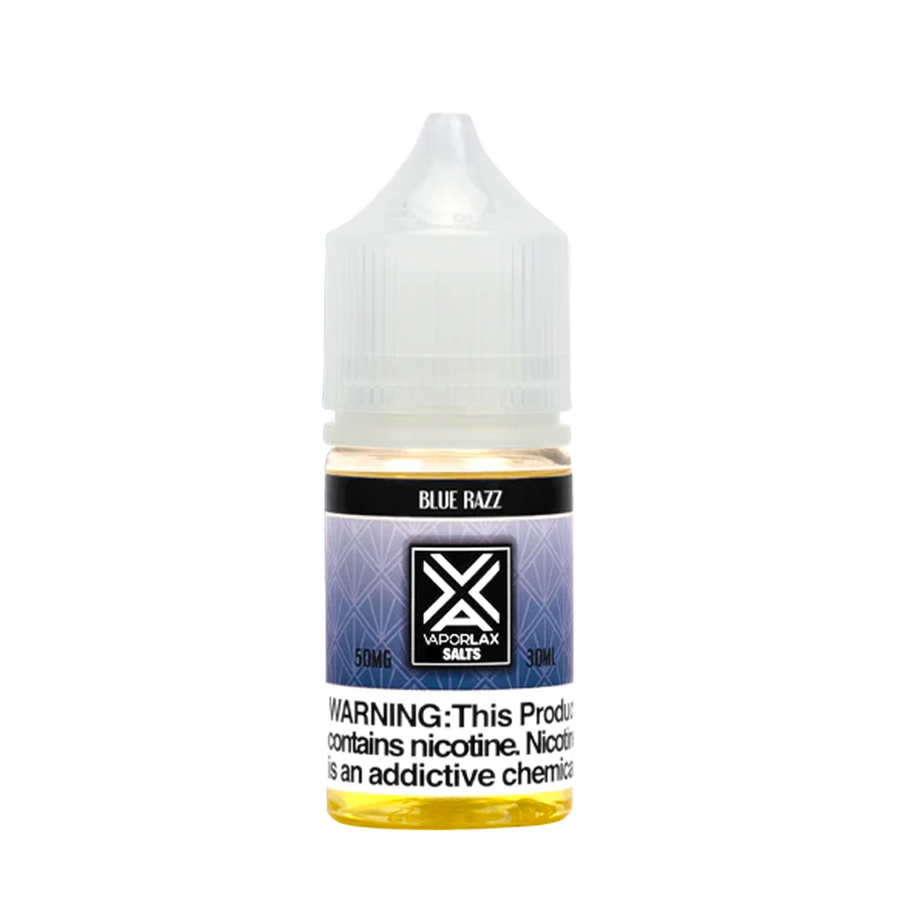 Vaporlax Salt Nicotine Vape Juice 50 Mg Blue Razz 