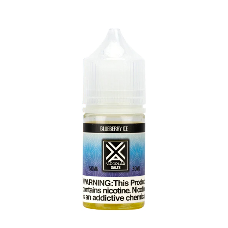 Vaporlax Salt Nicotine Vape Juice 50 Mg Blueberry Ice 
