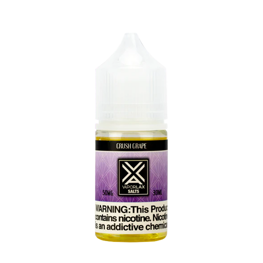 Vaporlax Salt Nicotine Vape Juice 50 Mg Crush Grape 