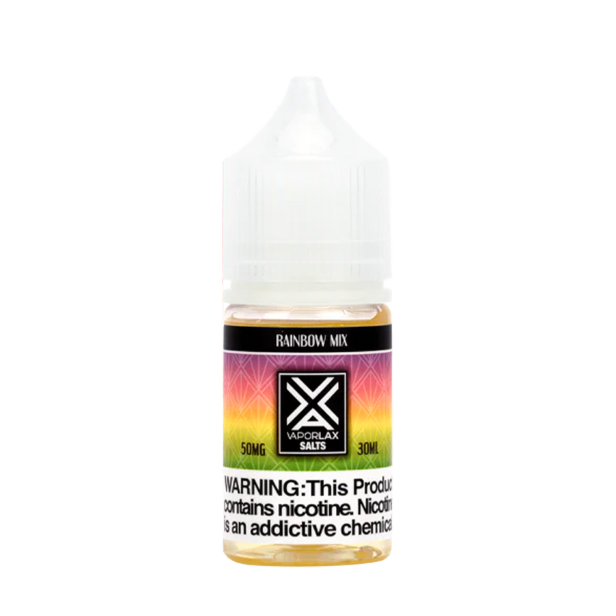 Vaporlax Salt Nicotine Vape Juice 50 Mg Rainbow Mix 