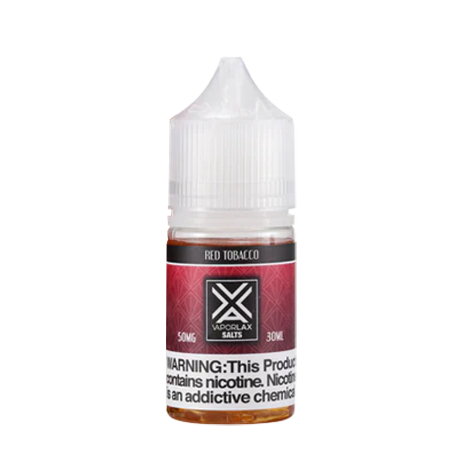 Vaporlax Salt Nicotine Vape Juice 50 Mg Red Tobacco 