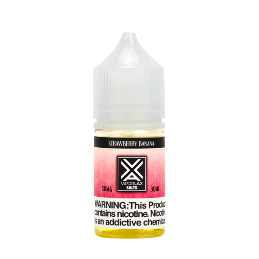 Vaporlax Salt Nicotine Vape Juice 50 Mg Strawberry Banana 