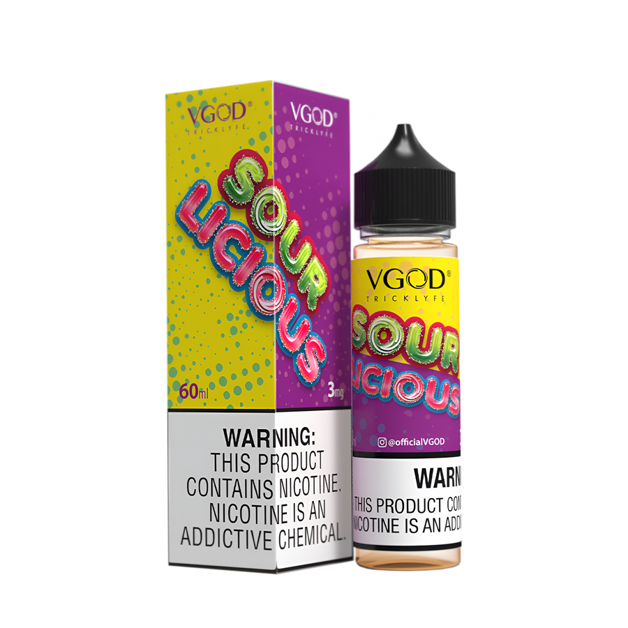 VGOD Lush Line Freebase Vape Juice 0 Mg Sourlicious 
