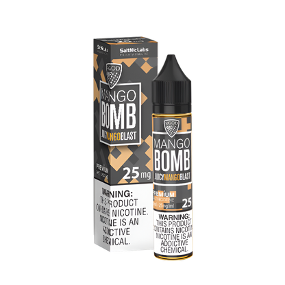 VGOD Bomb Line Salt Nicotine Vape Juice 25 Mg Mango Bomb (Juicy Mango Blast) 