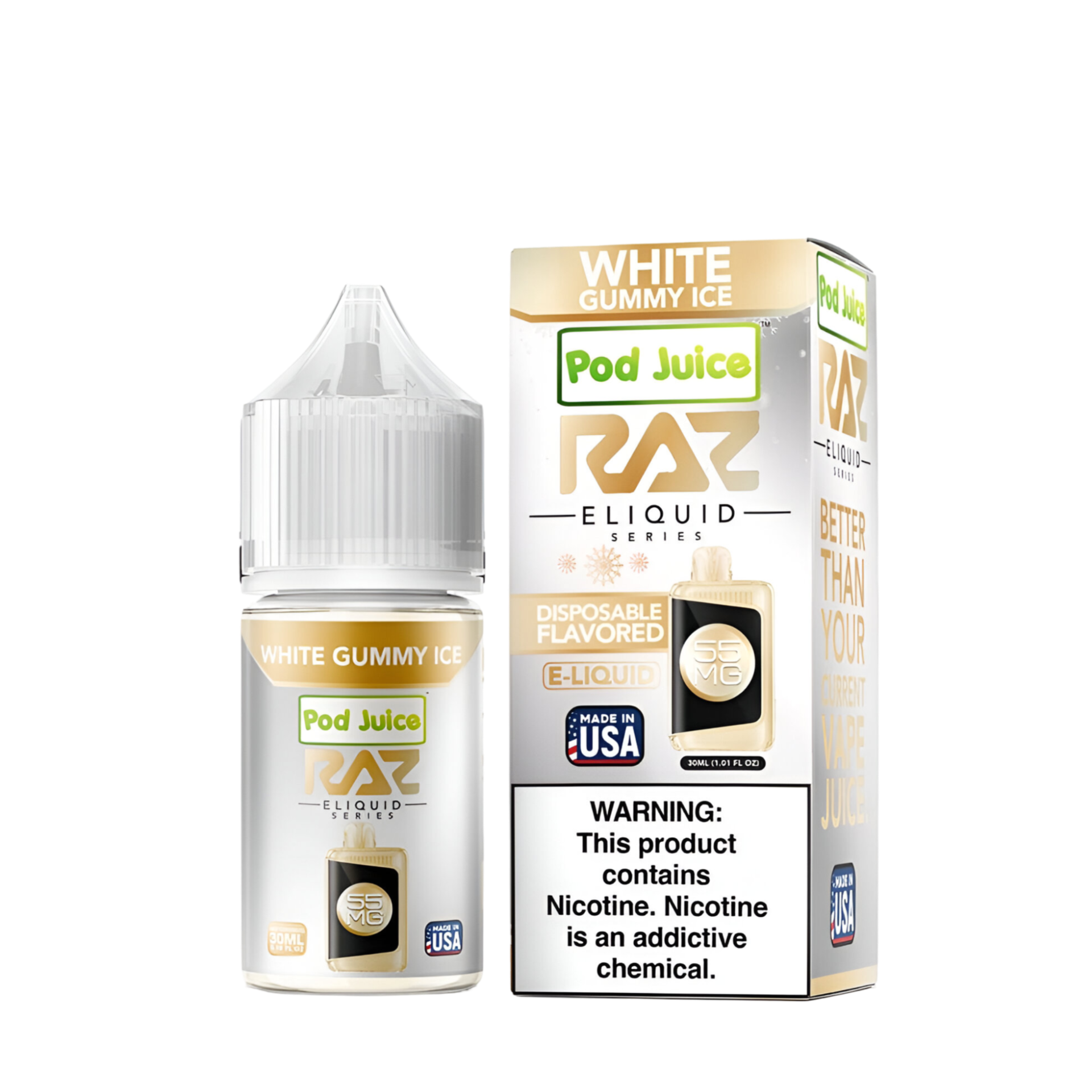 White Raz Vape Flavor RAZ x Pod Juice - White Gummy Ice Raz Vape | Raz Disposable Vape | Best Raz Vape Flavors VapoRider White Raz Vape Flavor RAZ x Pod Juice - White Gummy Ice Raz Vape | Raz Disposable Vape | Best Raz Vape Flavors VapoRider