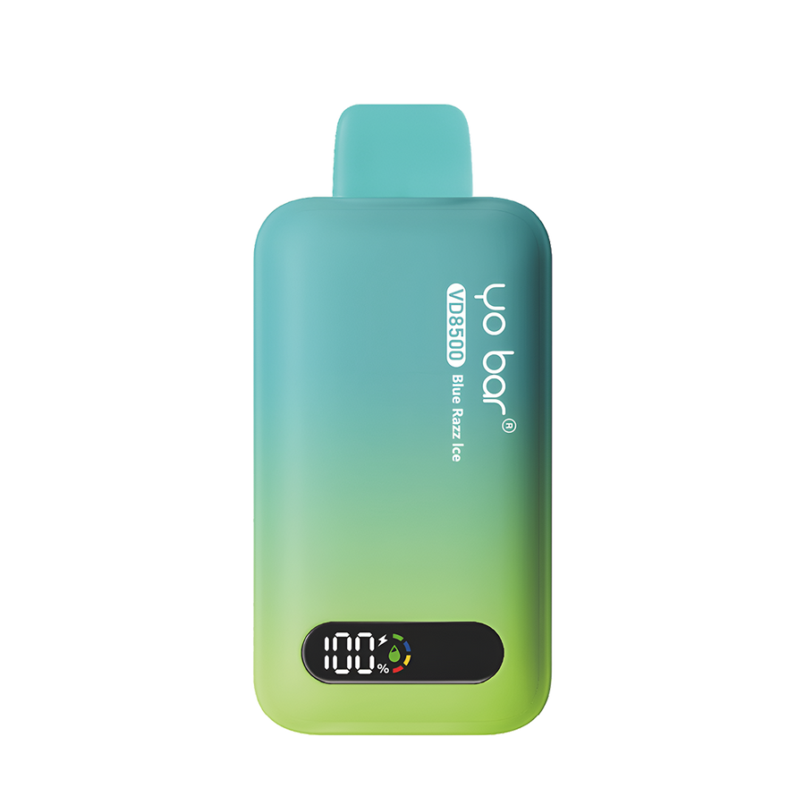 Yo Bar VD8500 Disposable Vape Blue Razz Ice  