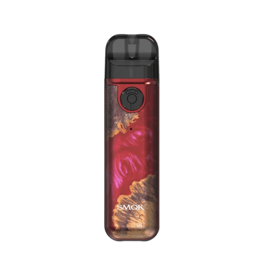 Smok Novo 4 Mini Pod System Kit Red Stabilzing Wood  