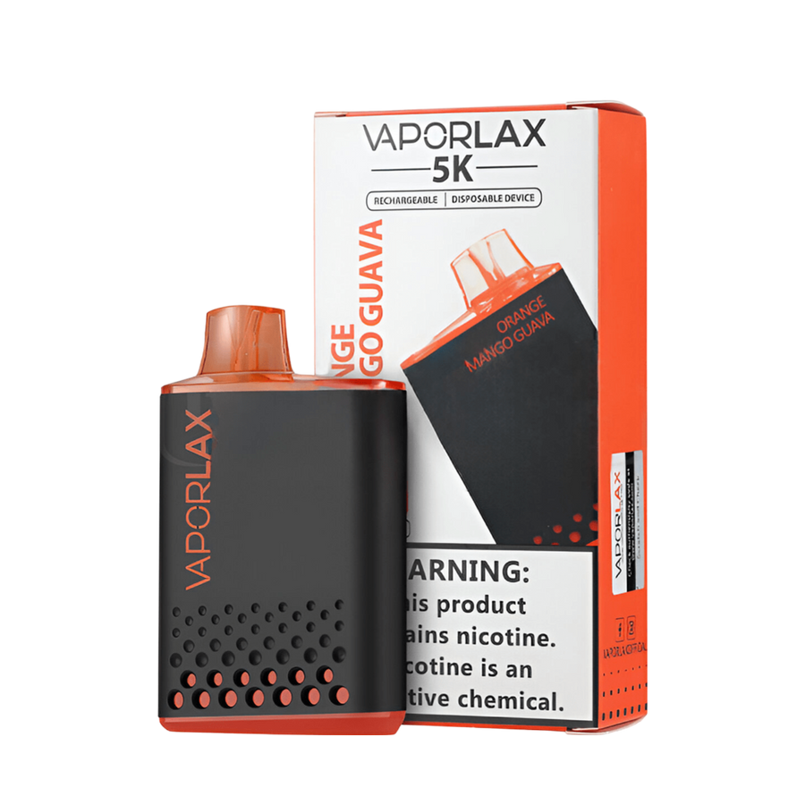 Vaporlax 5K Disposable Vape Orange Mango Guava  