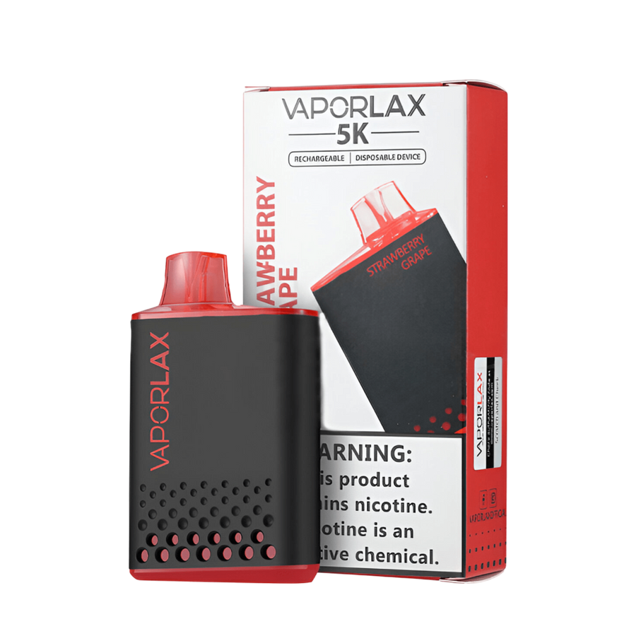 Vaporlax 5K Disposable Vape Strawberry Grape  